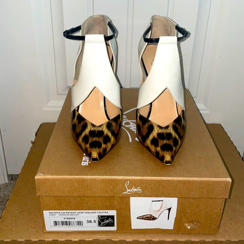 Christian Louboutin Dictata 100 Patent Leopard
